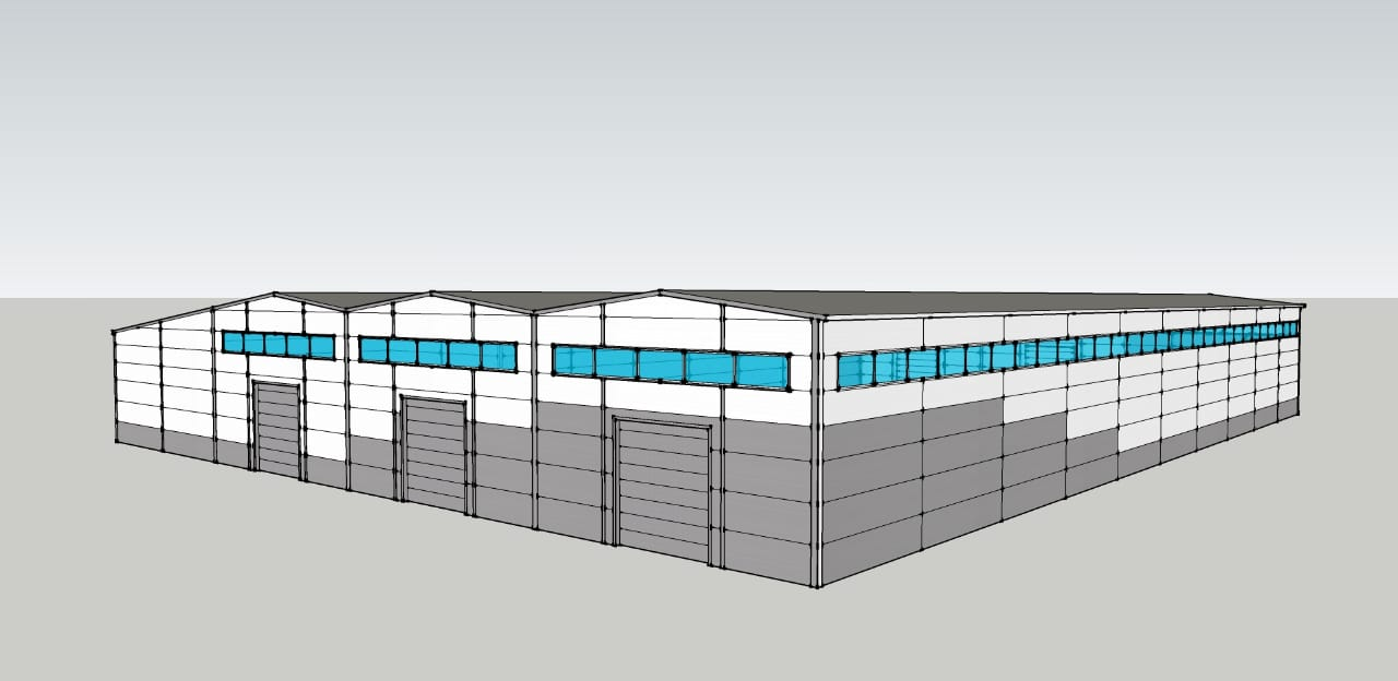 Эскиз производственного здания 6